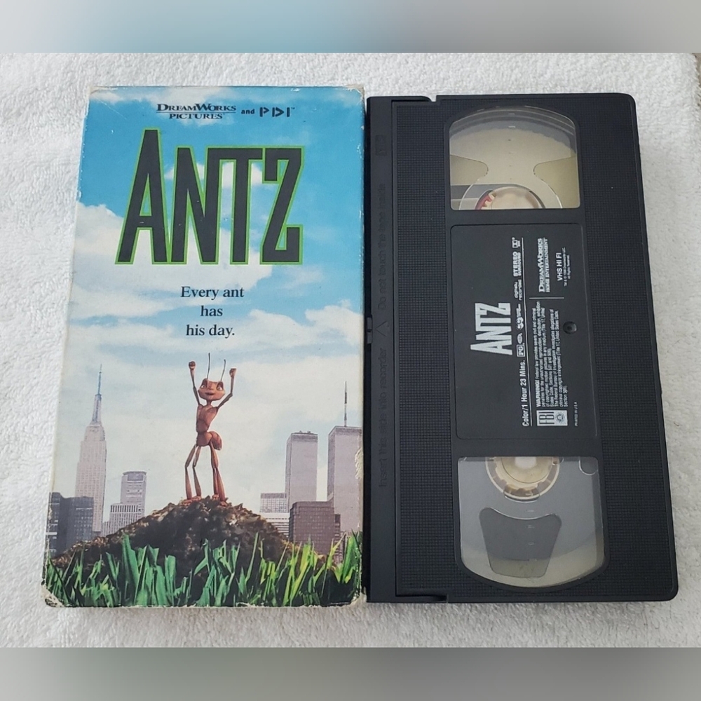 Antz VHS Tape 1999 Dream Works Pictures Blockbuster Video
